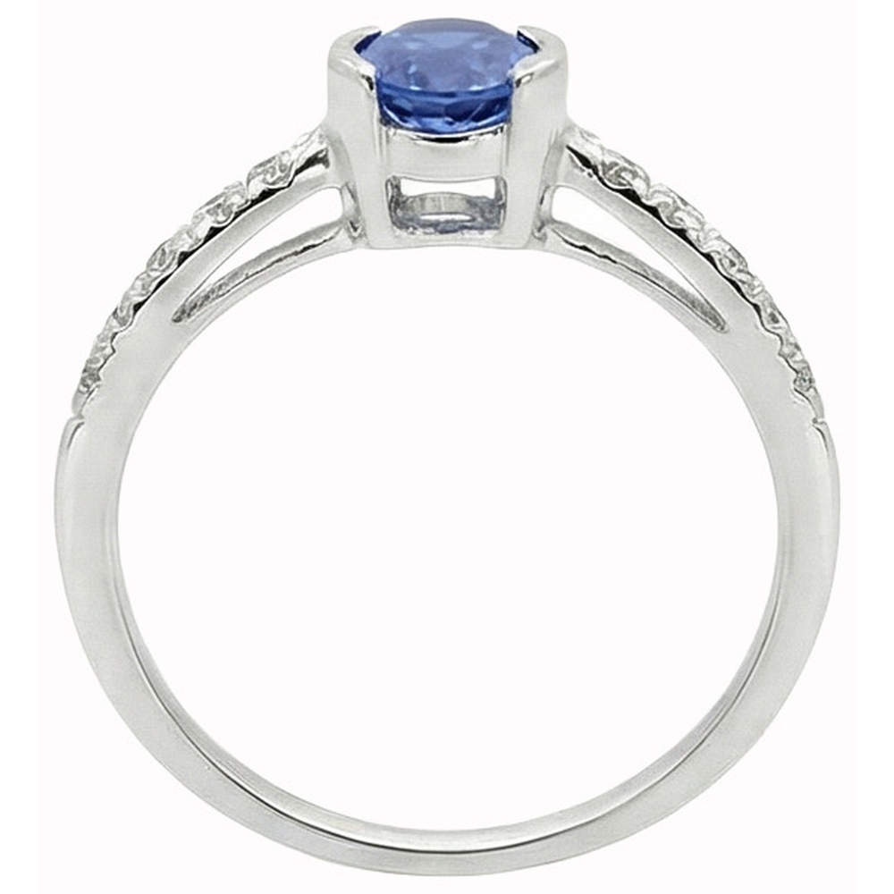 naturel round diamant 1.41carats bague sur blanc