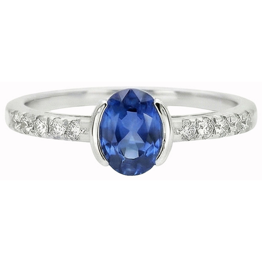 naturel round diamant 1.41carats bague angle de côté