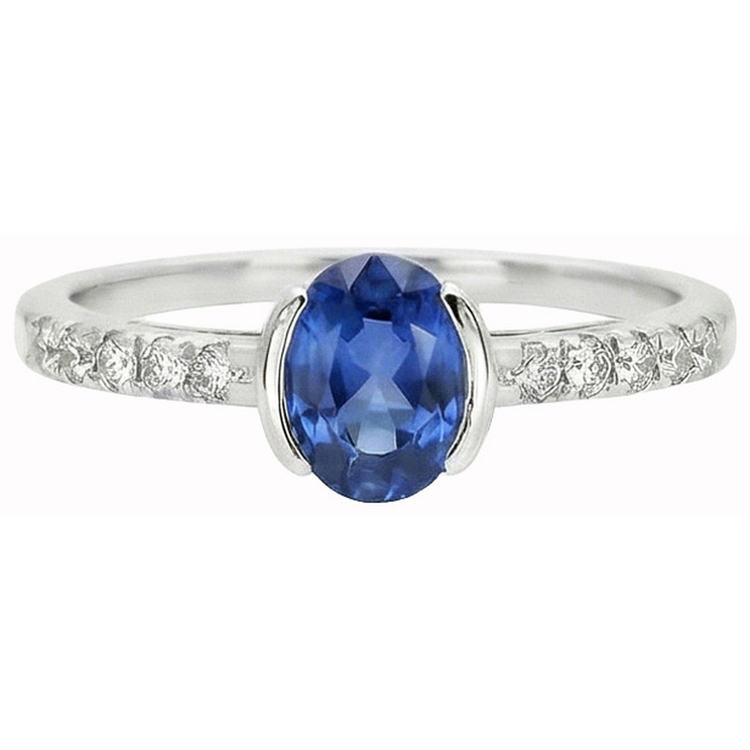 naturel round diamant 1.41carats bague angle de côté