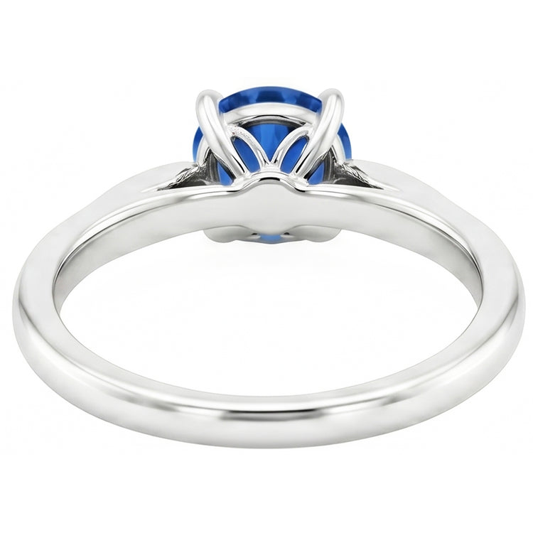 naturel round diamant 2.40carats bague sur blanc