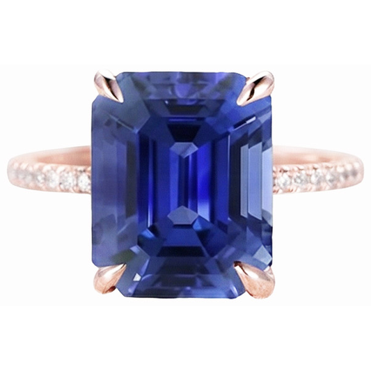 naturel diamant 4.50carats bague angle de côté