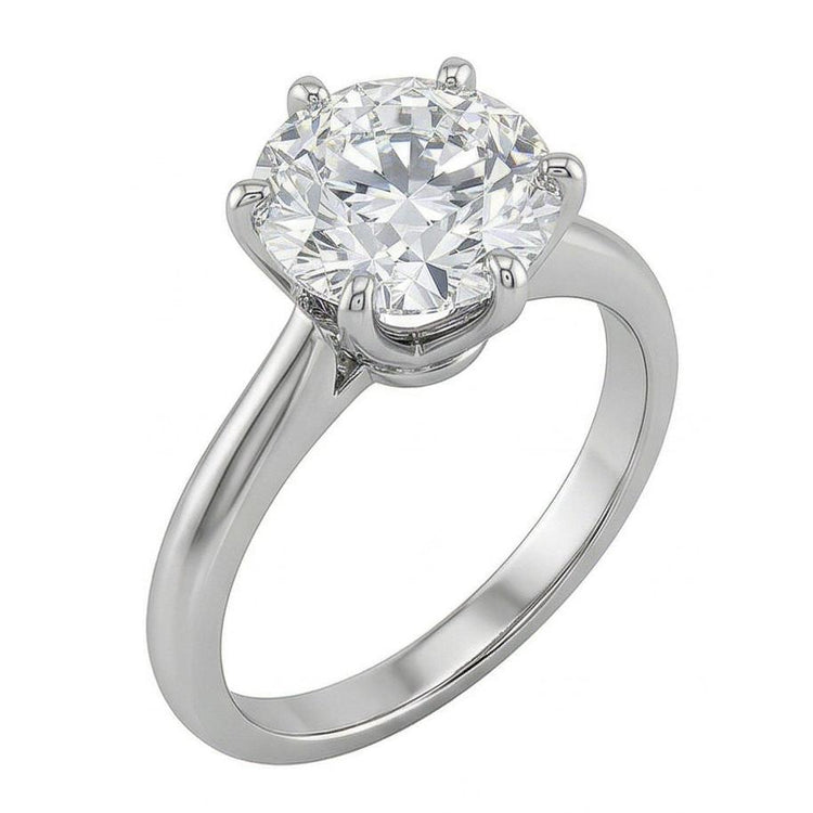 naturel round diamant 1.25carats bague détail rapproché