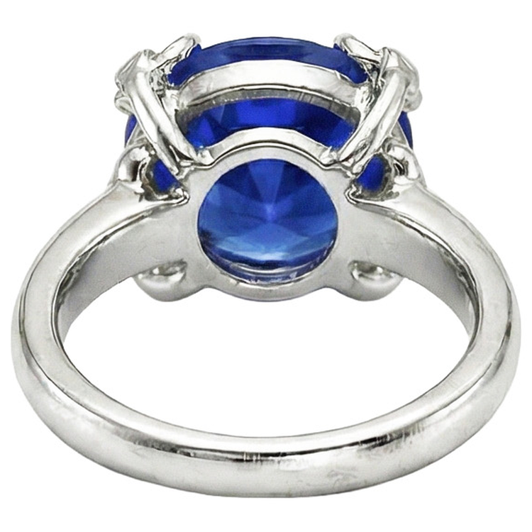 naturel diamant 7.01carats bague vue de profil