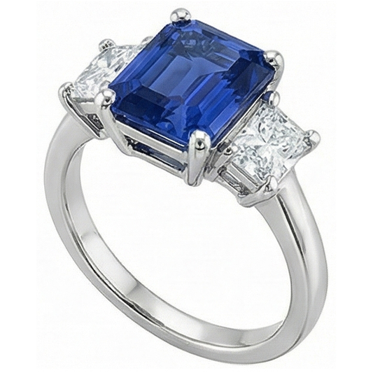 naturel diamant 2.50carats bague angle de côté