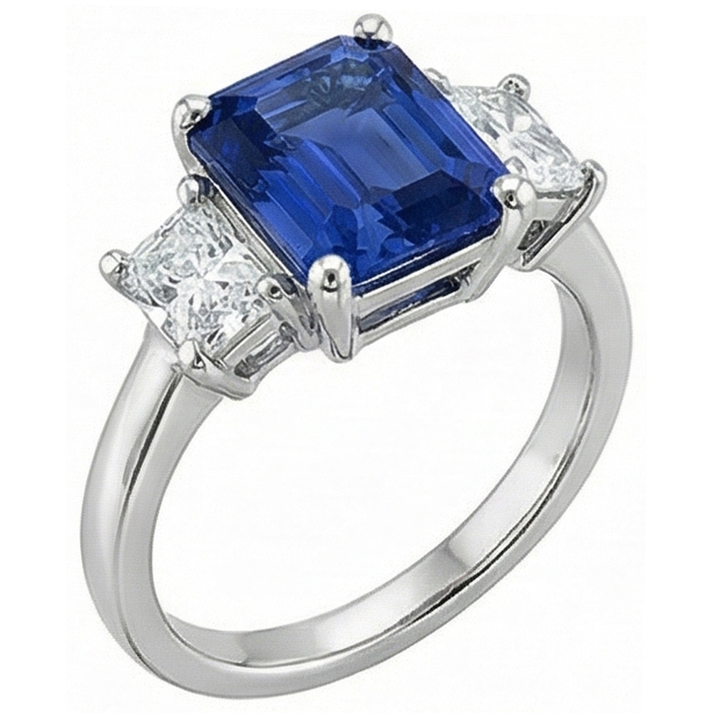 naturel diamant 2.50carats bague vue de dessus