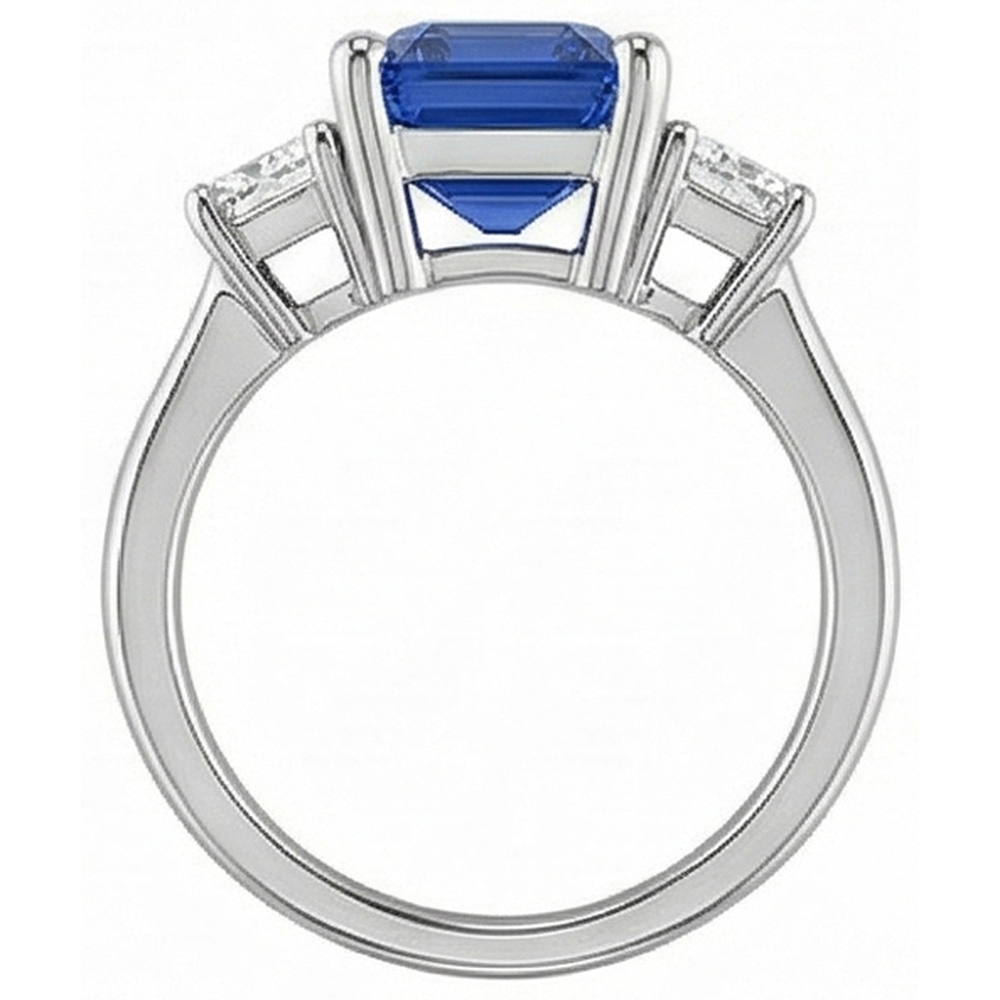 naturel diamant 2.50carats bague sur blanc