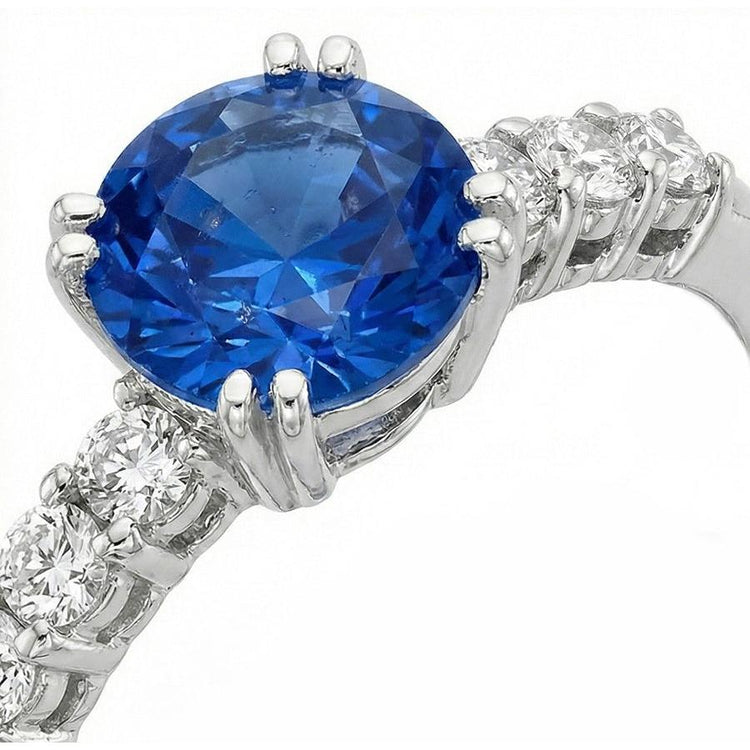 Bague Anniversaire Saphir Bleu 1 Carat
