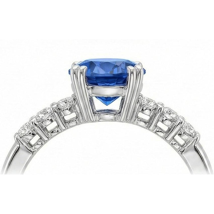 Bague Anniversaire Saphir Bleu 1 Carat