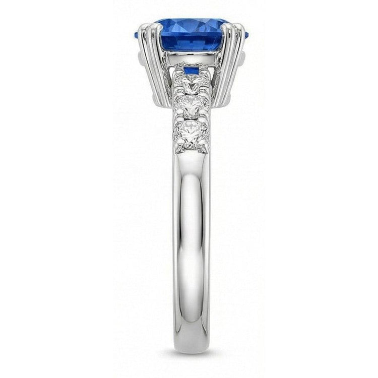 Bague Anniversaire Saphir Bleu 1 Carat
