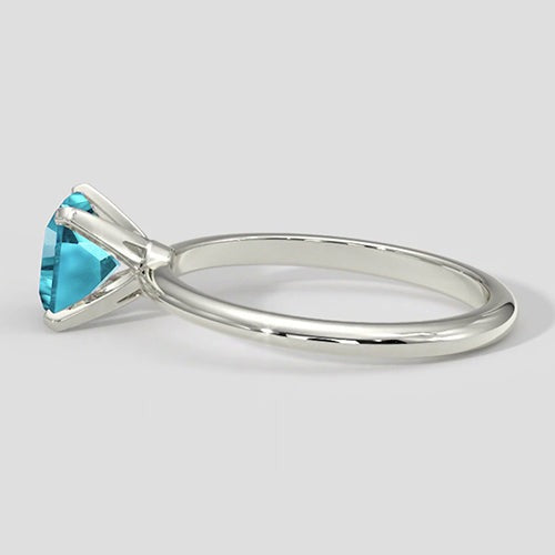 Bague Coussin Paraiba Bleue