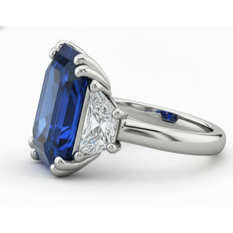 Bague De Fiançailles Diamant Naturels Extraits des Mines ( et non cultivés en laboratoire ) Saphir Celebrity