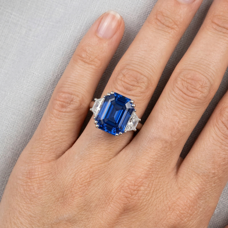 Bague De Fiançailles Diamant Naturels Extraits des Mines ( et non cultivés en laboratoire ) Saphir Celebrity