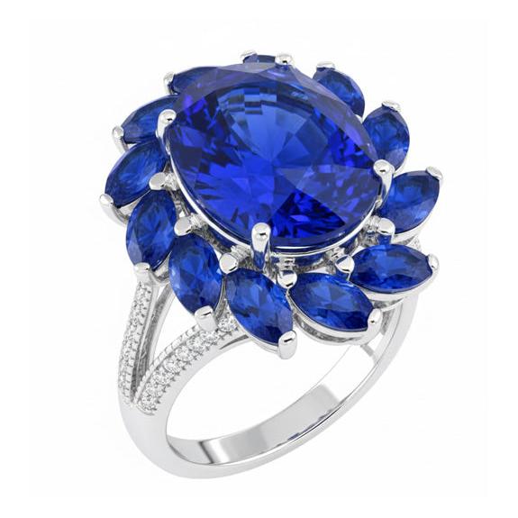 Bague Diamant Naturel 10.50 Carats