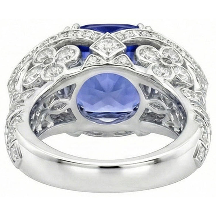 Bague Diamant Naturels Extraits des Mines ( et non cultivés en laboratoire ) Saphir Naturel 9 Carats
