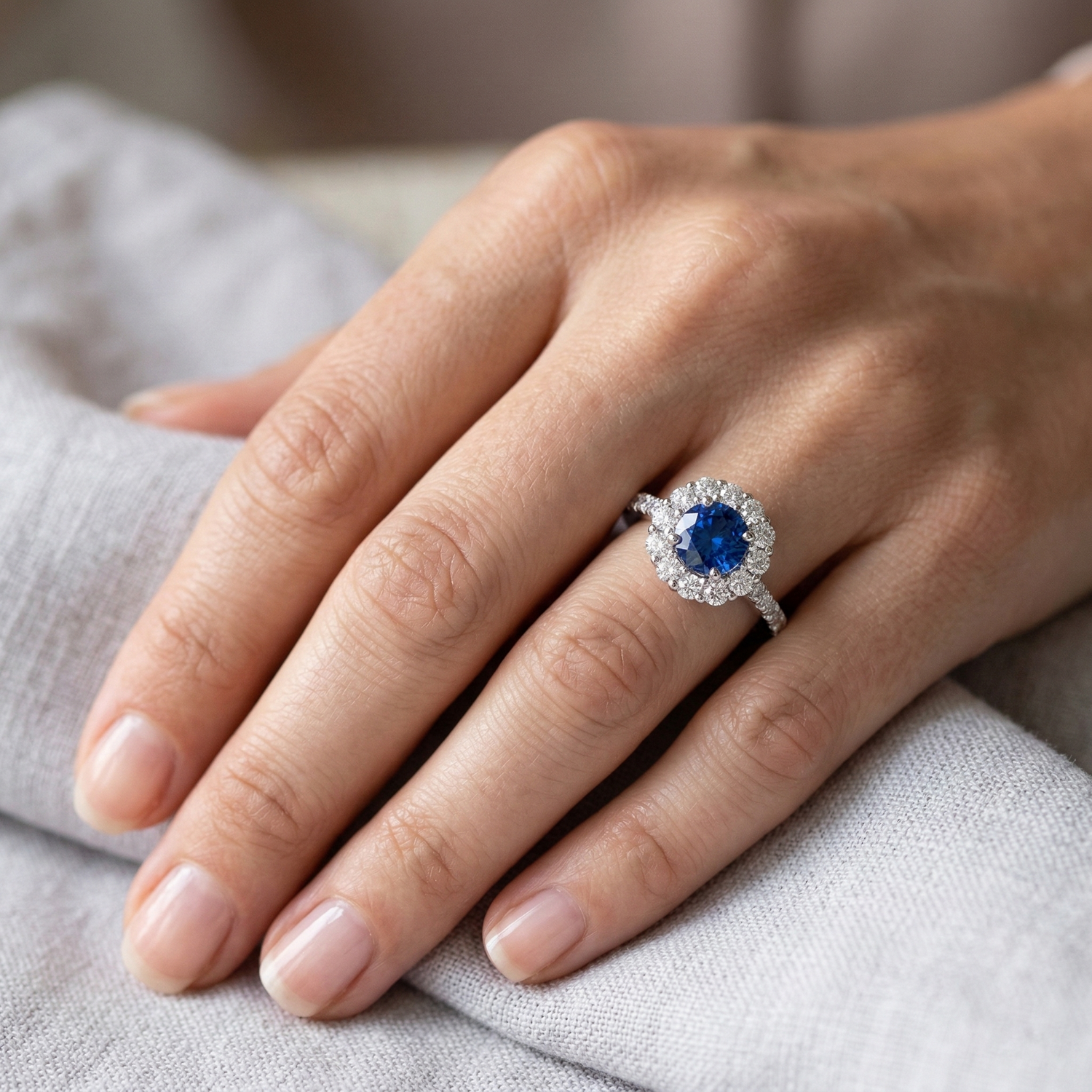 naturel diamant 1.50carats bague sur blanc