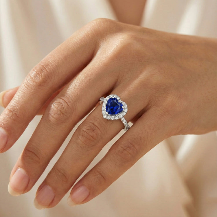 naturel round diamant 4carats bague avec accents diamants