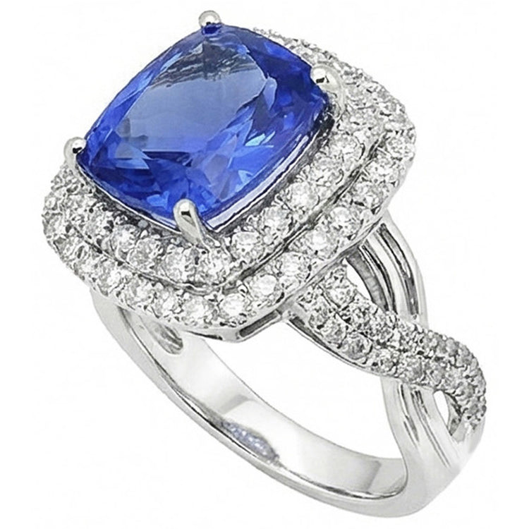 naturel round diamant 4.50carats bague détail rapproché