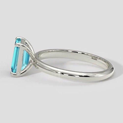 Bague Paraiba Bleu Néon 1 Carat