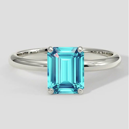 Bague Paraiba Bleu Néon 1 Carat
