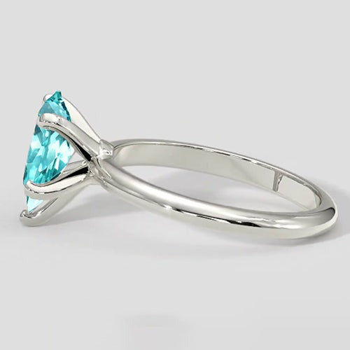Bague Paraiba Bleue 1,50 en forme de poire