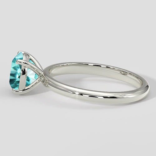 Bague Paraiba ronde classique 1,50 ct