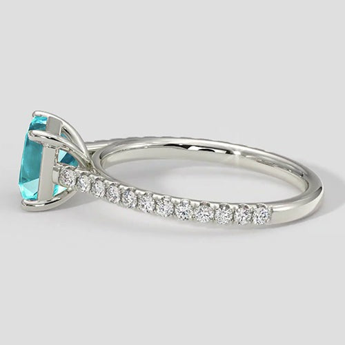 Bague Paraiba taille Asscher 2 carats