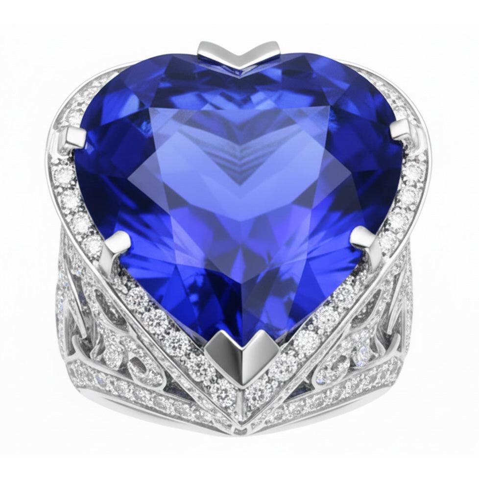 naturel round diamant 7.01carats bague angle de côté