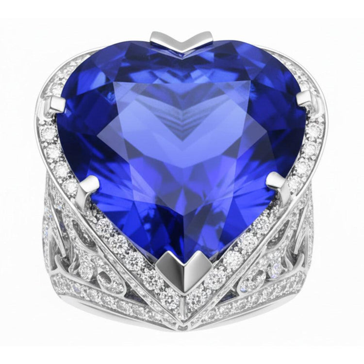 naturel round diamant 7.01carats bague angle de côté