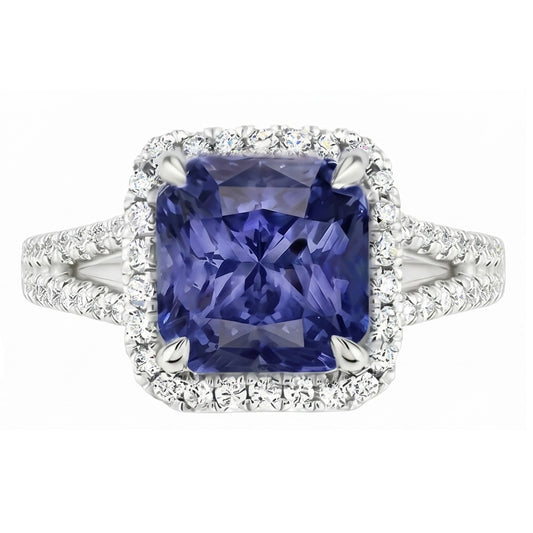 Bague Saphir Naturel 4 Carats