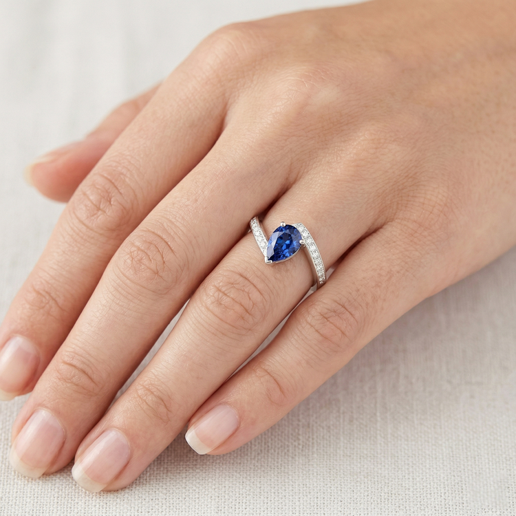 Bague Saphir Tension 2 Ct