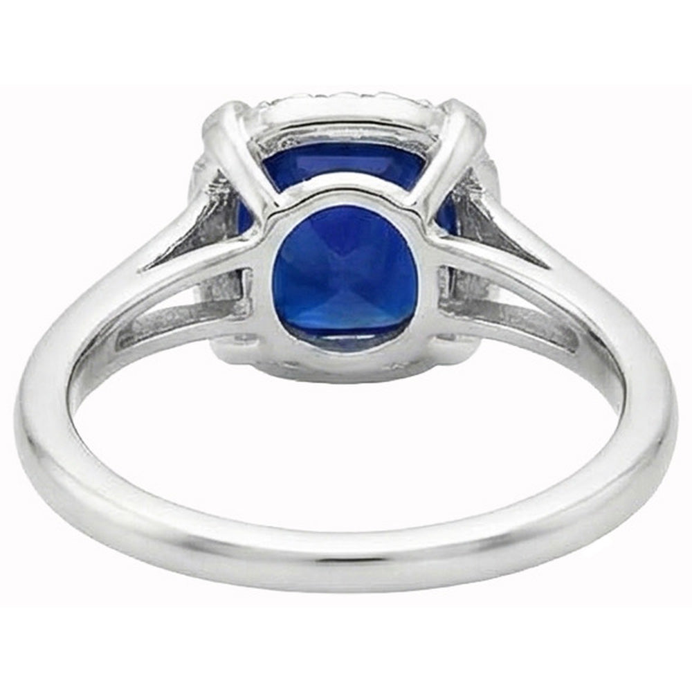 naturel cushion diamant 2.50carats bague sur blanc