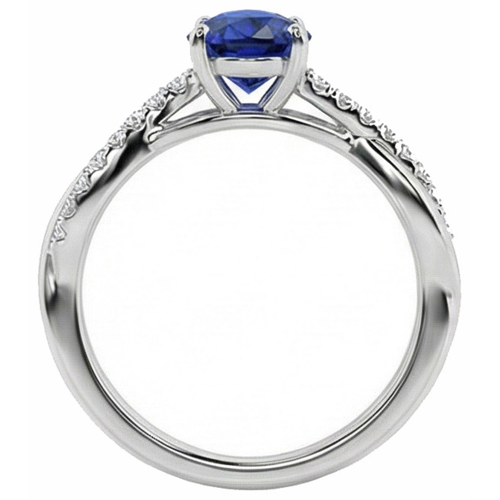 naturel pear diamant 2.50carats bague avec accents diamants