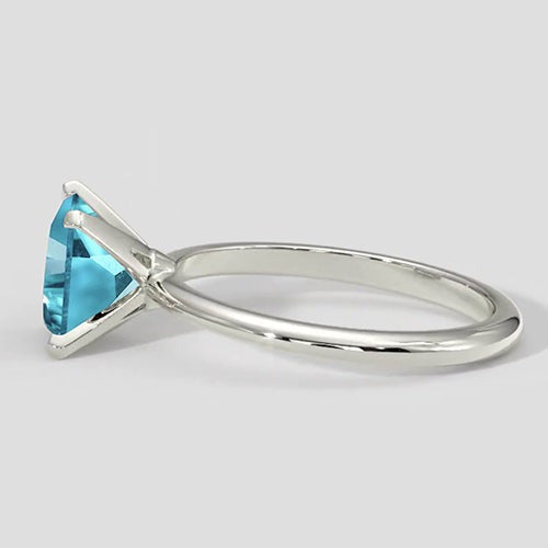Bague coussin bleue Paraiba 2,1 carats