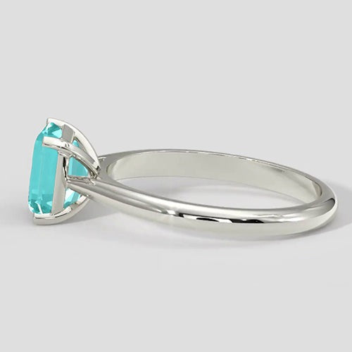 Bague de fiançailles en paraïba naturel de 2,50 ct