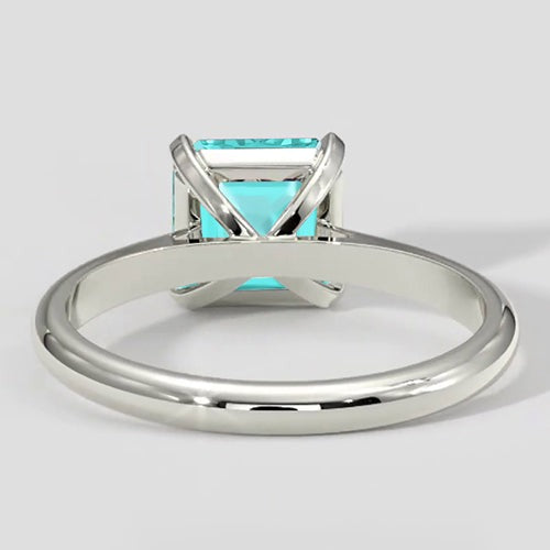 Bague de fiançailles en paraïba naturel de 2,50 ct