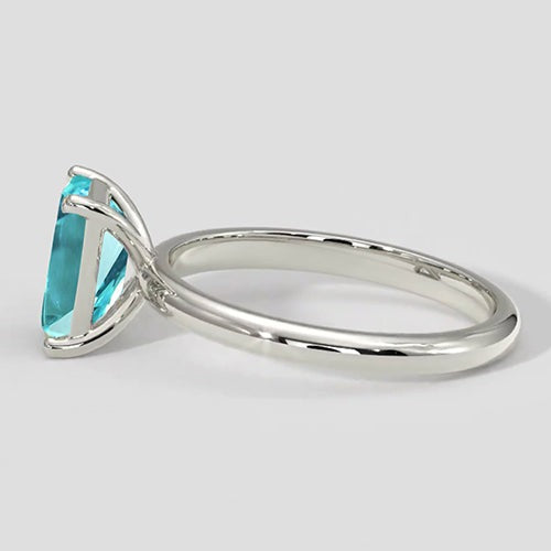 Bague de fiançailles solitaire Paraiba 1 carat
