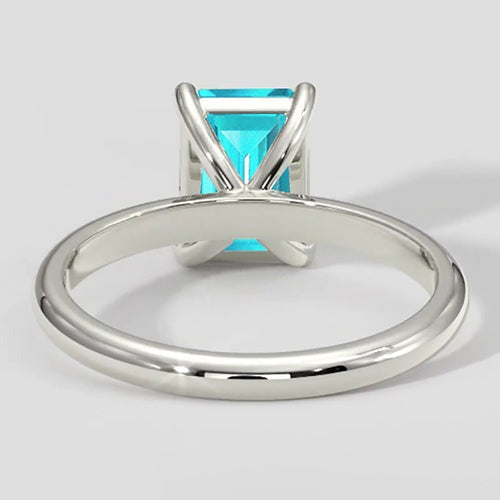 Bague de fiançailles solitaire Paraiba 1 carat
