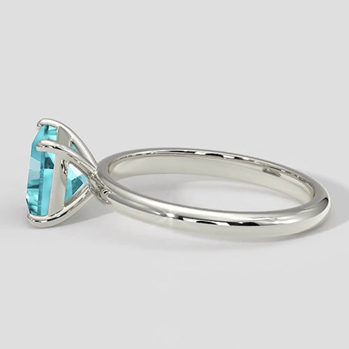 Bague de fiançailles solitaire Paraiba