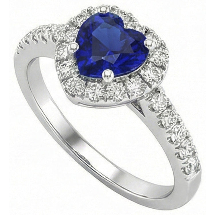 naturel heart diamant 3.50carats bague détail rapproché