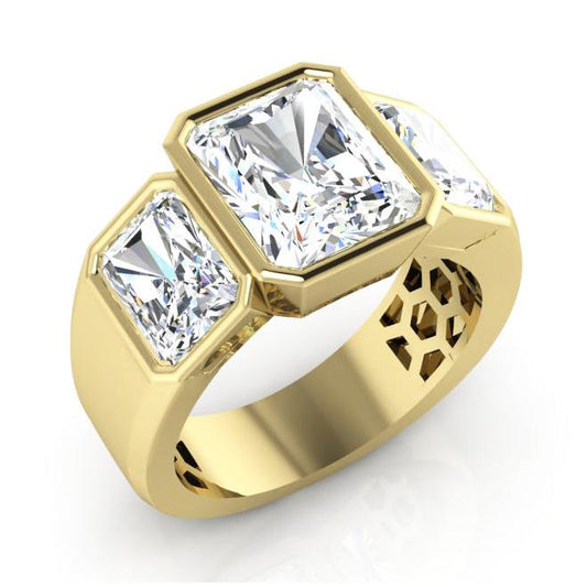 Bague de Promesse d'anniversaire Pour Homme en or 10K Avec Diamant de 8 Ct