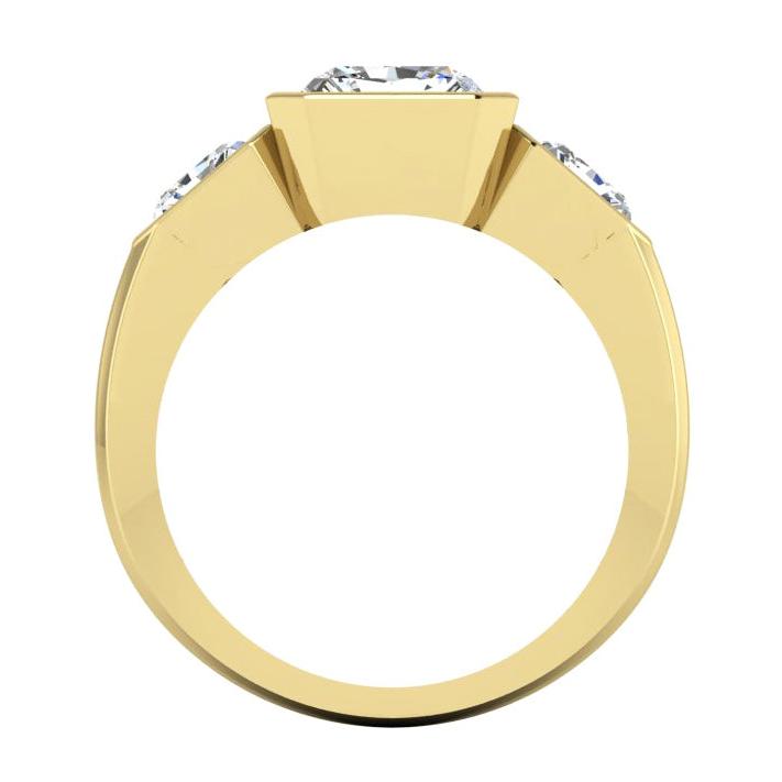 Bague de Promesse d'anniversaire Pour Homme en or 10K Avec Diamant de 8 Ct