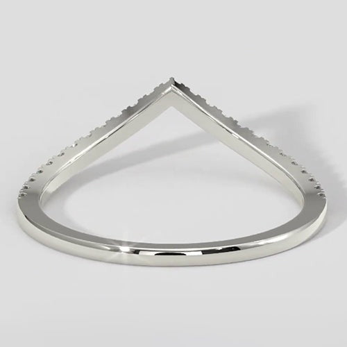 Bague empilable en forme de V Paraiba