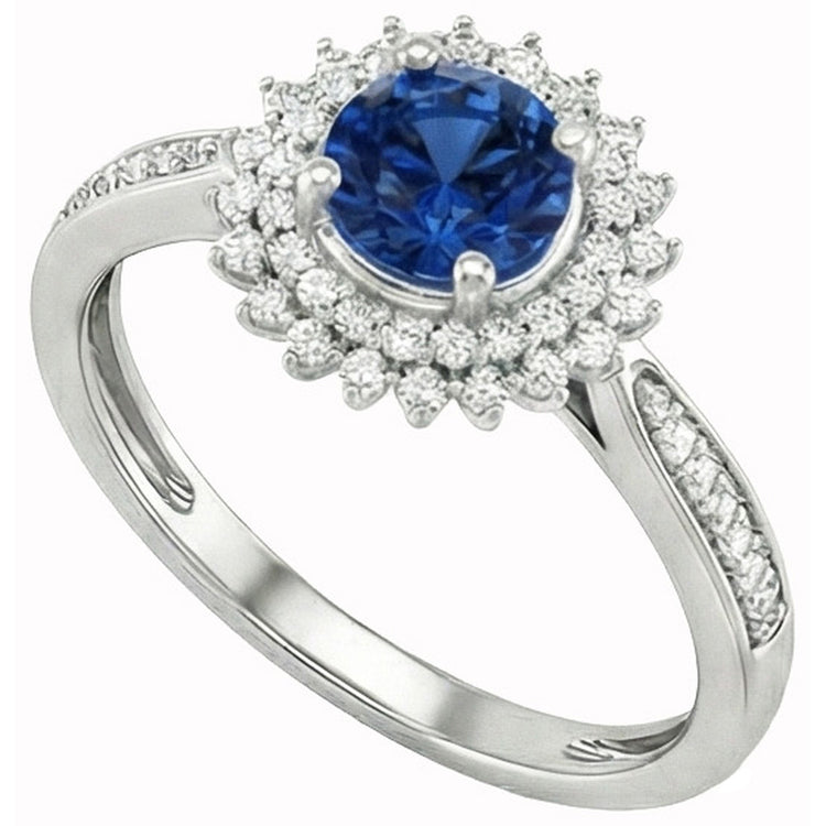 naturel round diamant 3.10carats bague détail rapproché