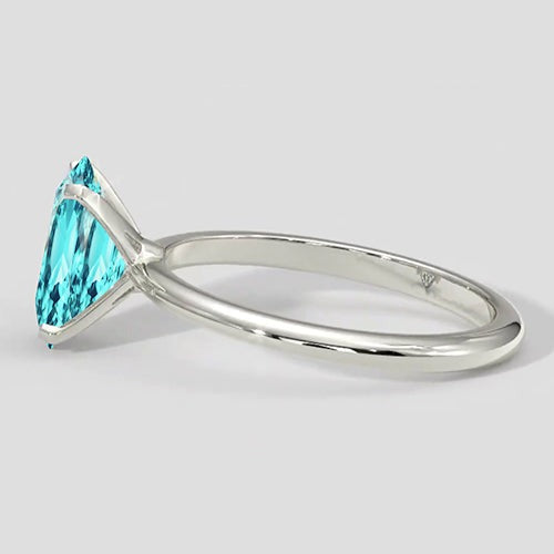 Bague en tourmaline Paraiba 2,50 carats taille ovale