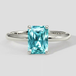 Bague en tourmaline Paraiba coussin 3 carats