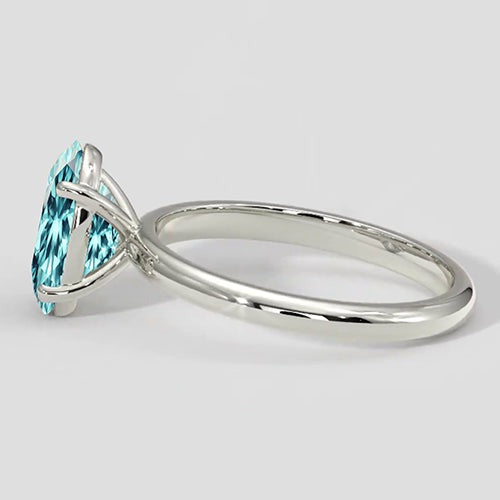 Bague taille ovale néon Paraiba 2,75 ct