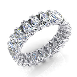 Bande Éternité Radiant Cut 11 Ct. Bijoux en Diamant D'or