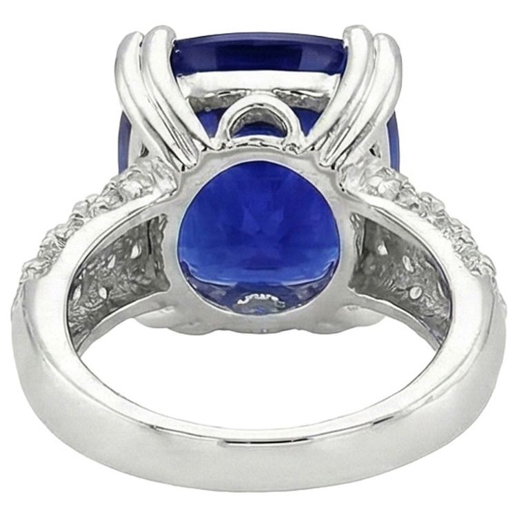 naturel round diamant 6carats bague vue de profil