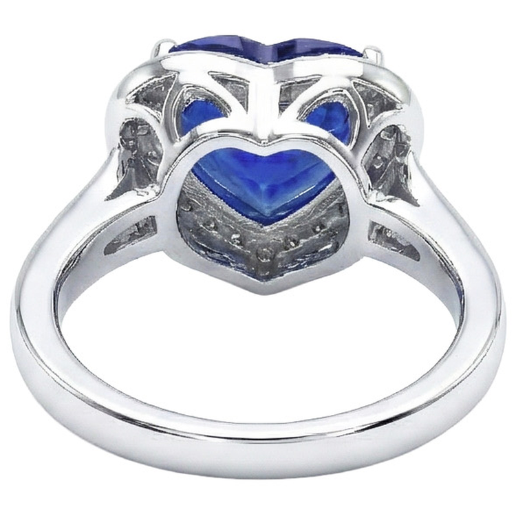Belle bague diamant saphir bijoux de mariage en or 2.50 carats