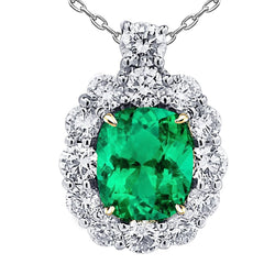Émeraude Colombienne Certifié GIA Pendentif Pierre Précieuse – 6